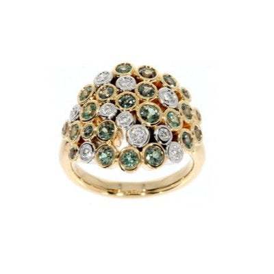 'Aurora' Alexandrite & Diamond Ring