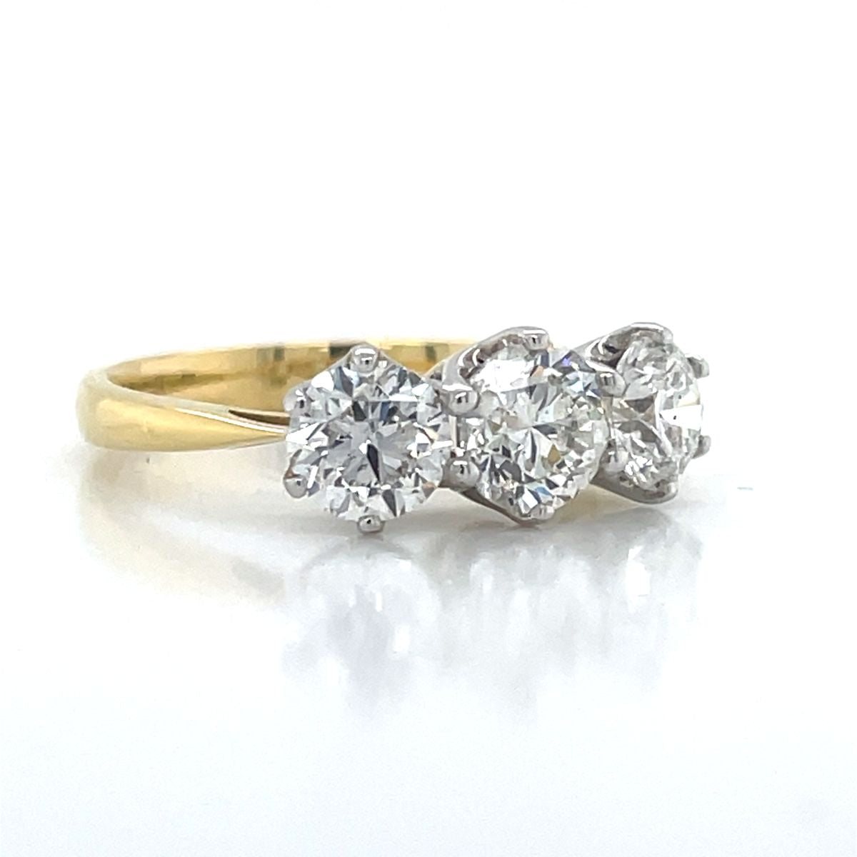 18k B/Tn 2.06ct 3st Diamond Ring
