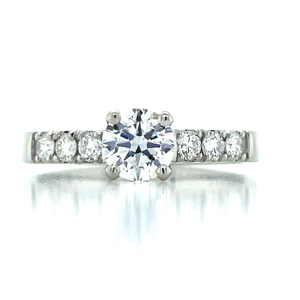 'Gail' Platinum 0.95ct Diamonds 7st Diamond Ring john-franich-jewellers-nz