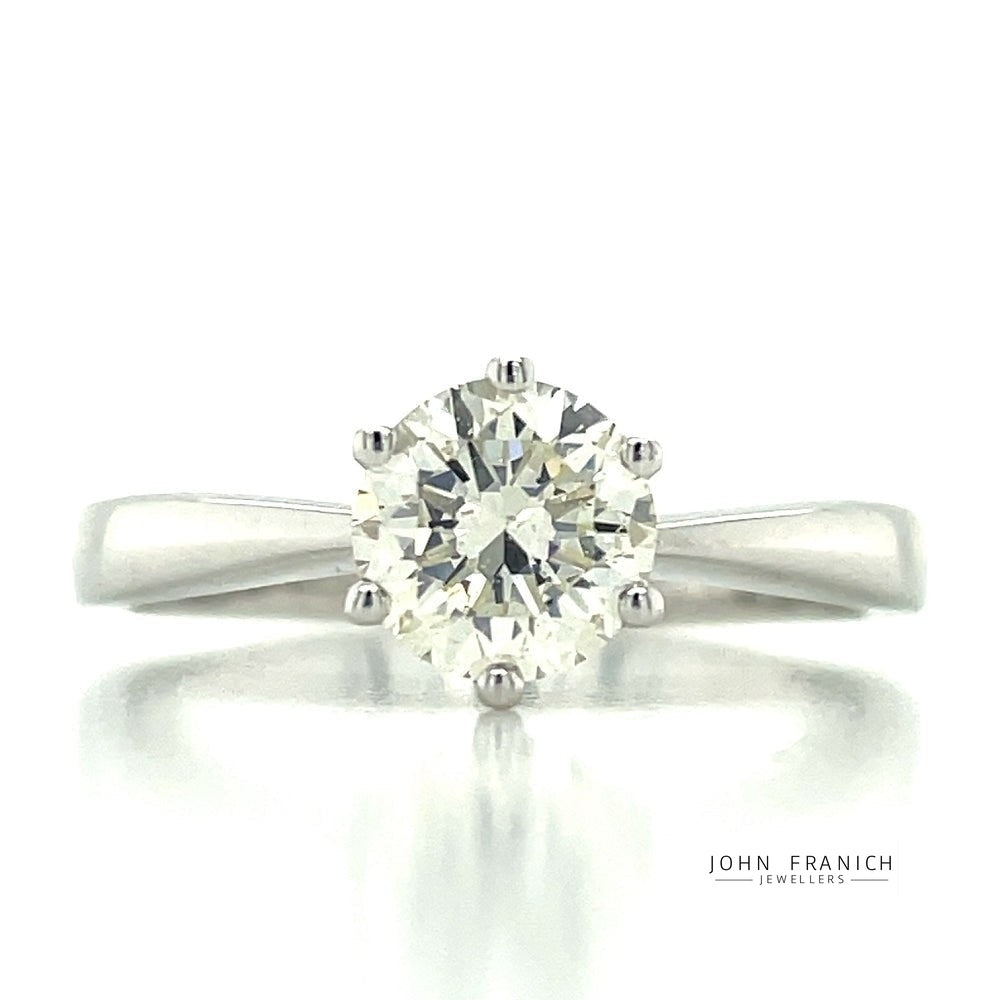 18k White Gold 1.50ct Solitaire Diamond Ring