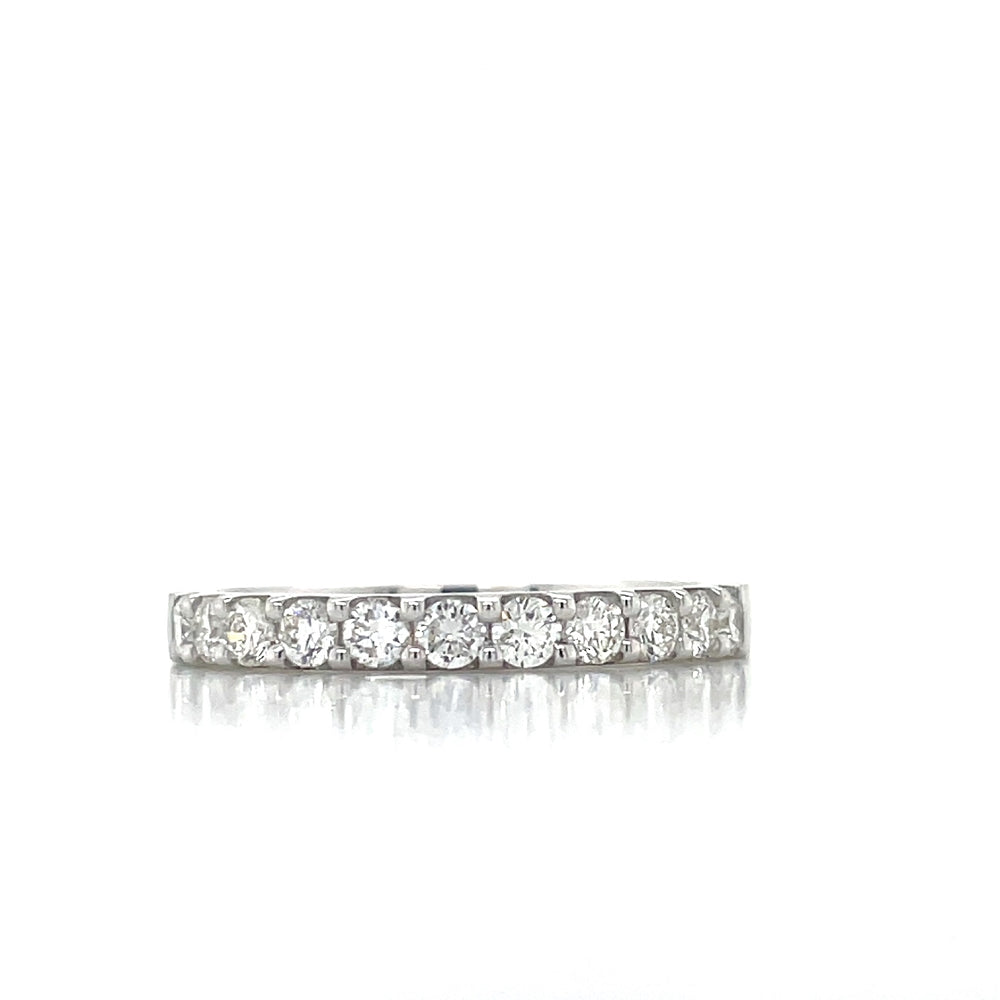 18K White Gold 0.52ct Diamond Band Ring