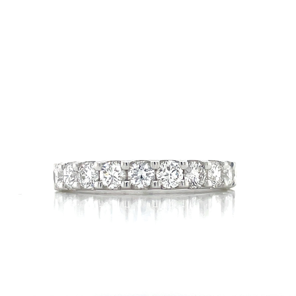 18K White Gold 1.05ct Diamond Band Ring