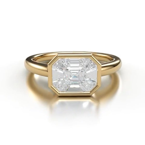 18K Yellow Gold 'Magic Emerald' Diamonds Ring