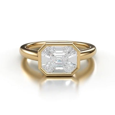 18K Yellow Gold 'Magic Emerald' Diamonds Ring