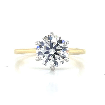 9K Bi/Tne 2.35ct Lab Grown Solitaire Diamond Ring