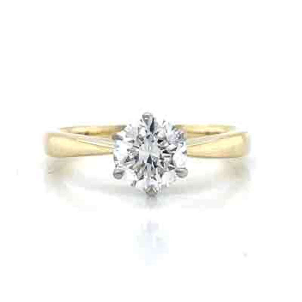 9k B/Tn 1.1ct D-F VS/SI Solitaire Lab Grown Diamond Ring