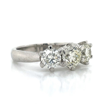 'Diane' Platinum 2.51ct 3st Diamond Ring