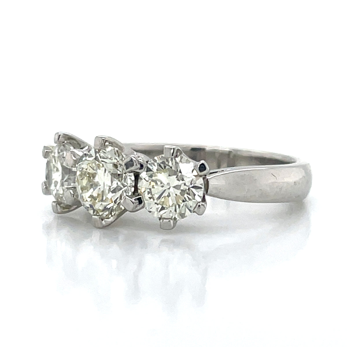 'Diane' Platinum 2.51ct 3st Diamond Ring