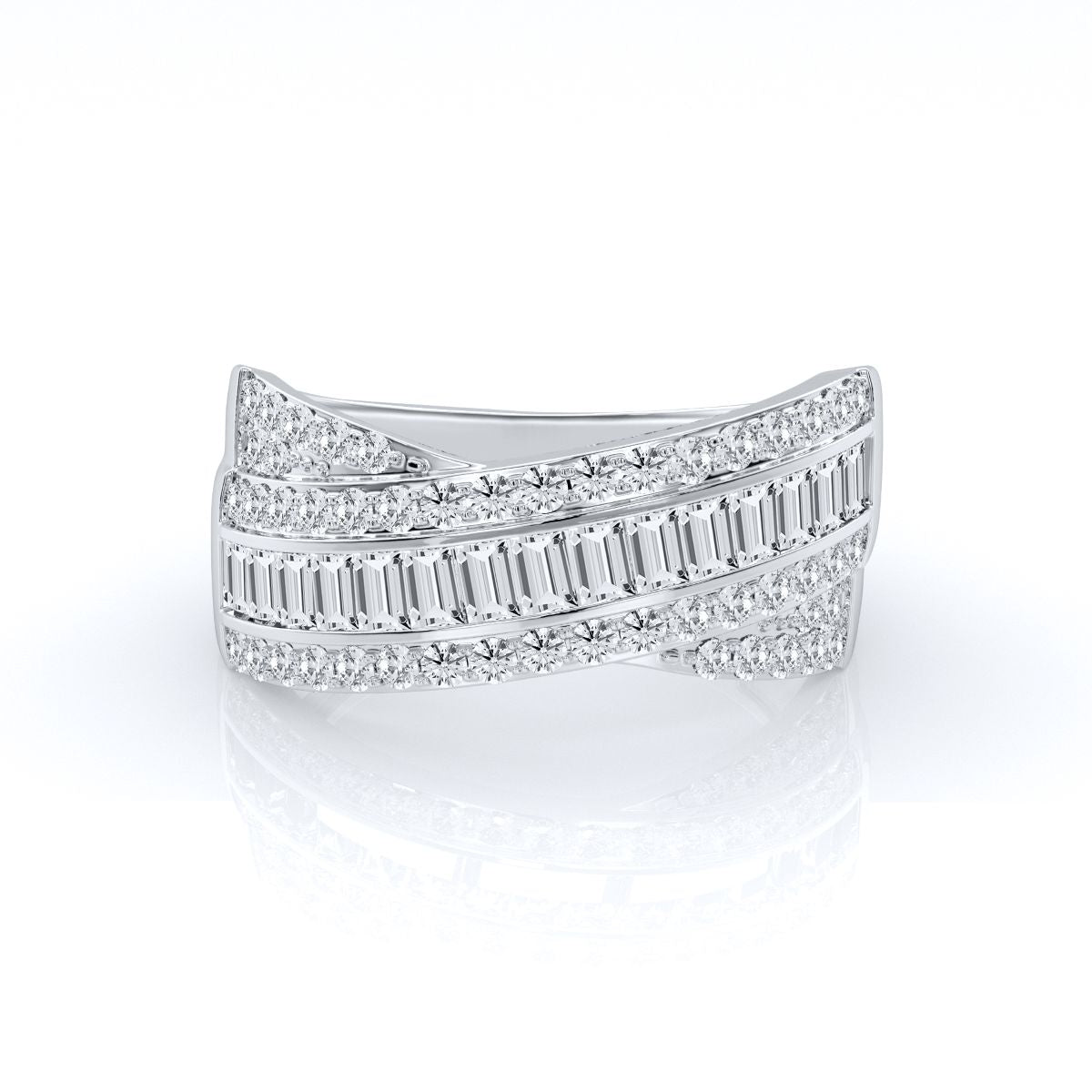 9k White Gold 1.01ct Lab Grown Damond Ring