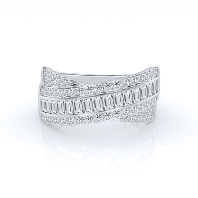 9k White Gold 1.01ct Lab Grown Damond Ring