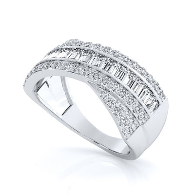9k White Gold 1.01ct Lab Grown Damond Ring