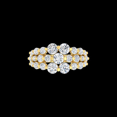 9k Yellow Gold 2.00ct Lab Grown Diamonds Ring