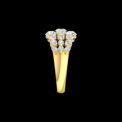 9k Yellow Gold 2.00ct Lab Grown Diamonds Ring