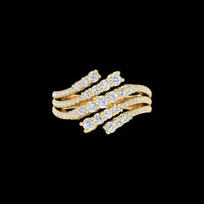 9k Yellow Gold 1.06ctLab Grown Diamonds Ring
