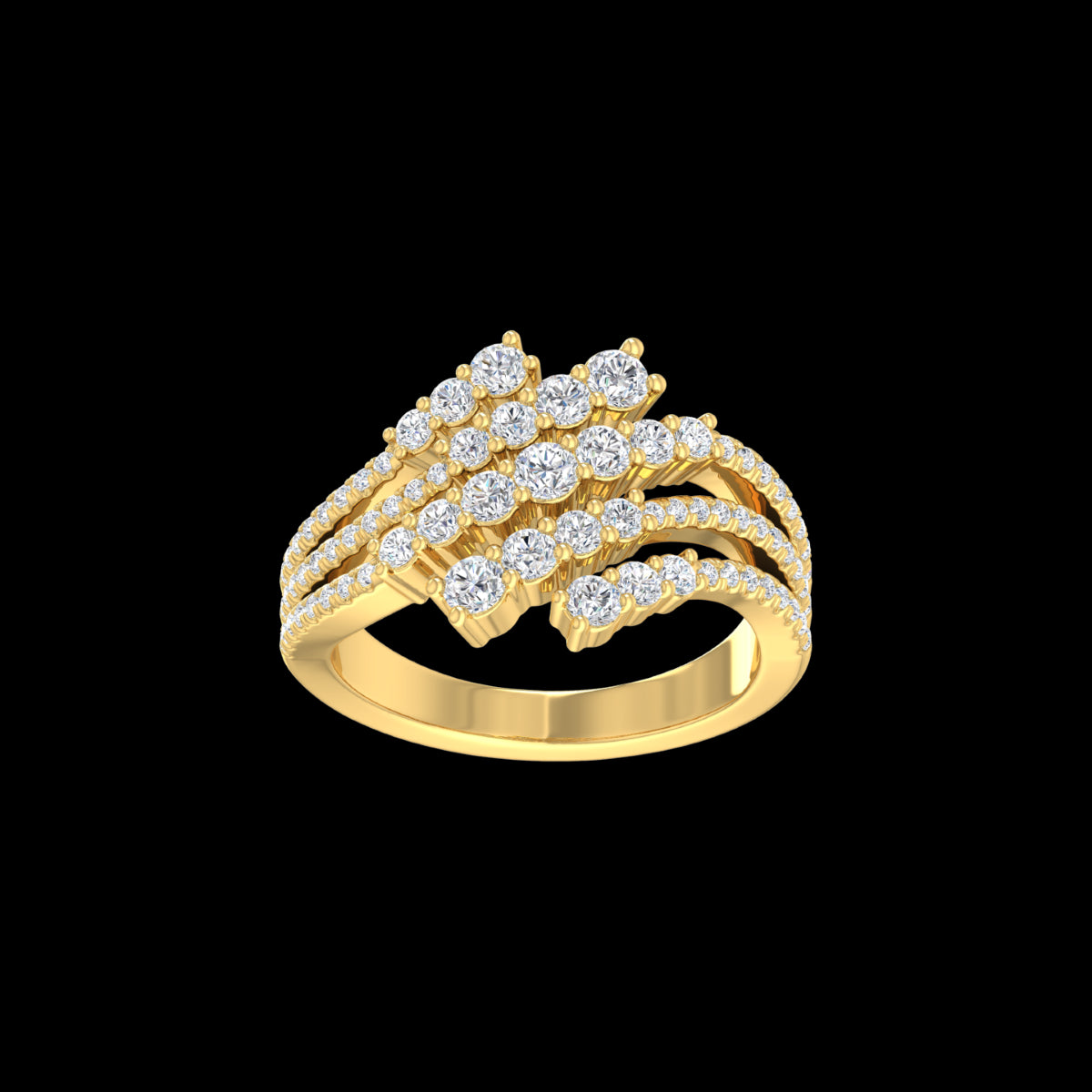 9k Yellow Gold 1.06ctLab Grown Diamonds Ring