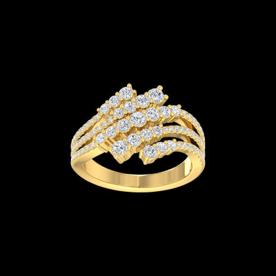 9k Yellow Gold 1.06ctLab Grown Diamonds Ring