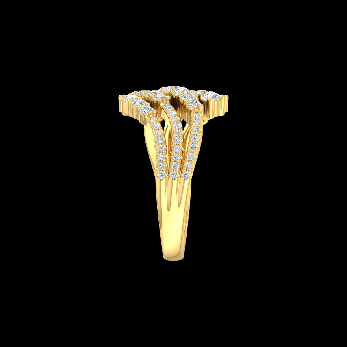 9k Yellow Gold 1.06ctLab Grown Diamonds Ring