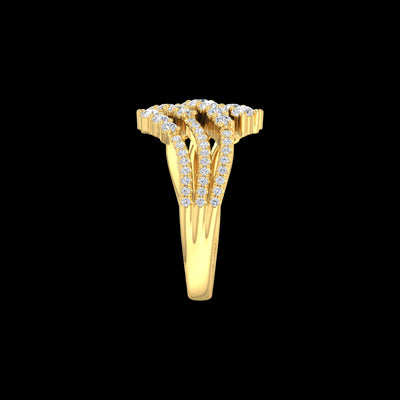 9k Yellow Gold 1.06ctLab Grown Diamonds Ring