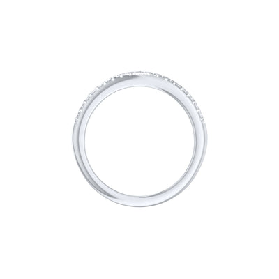 9k White Gold 54=1.67ct EF/VS Lab Grown Diamonds Cluster Ring Set