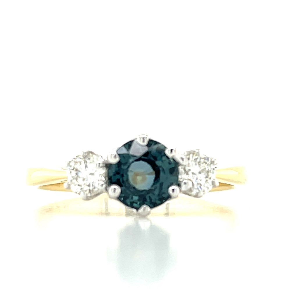 18k B/Tn 1.13ct Sapphire & Diamonds Ring john-franich-jewellers-nz
