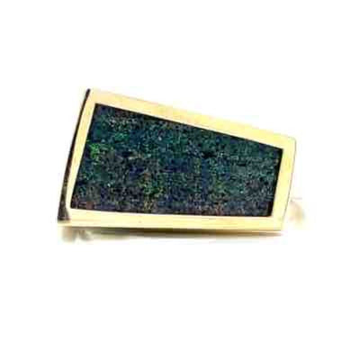 9K Yellow Gold 8.35ct Black Opal Ring