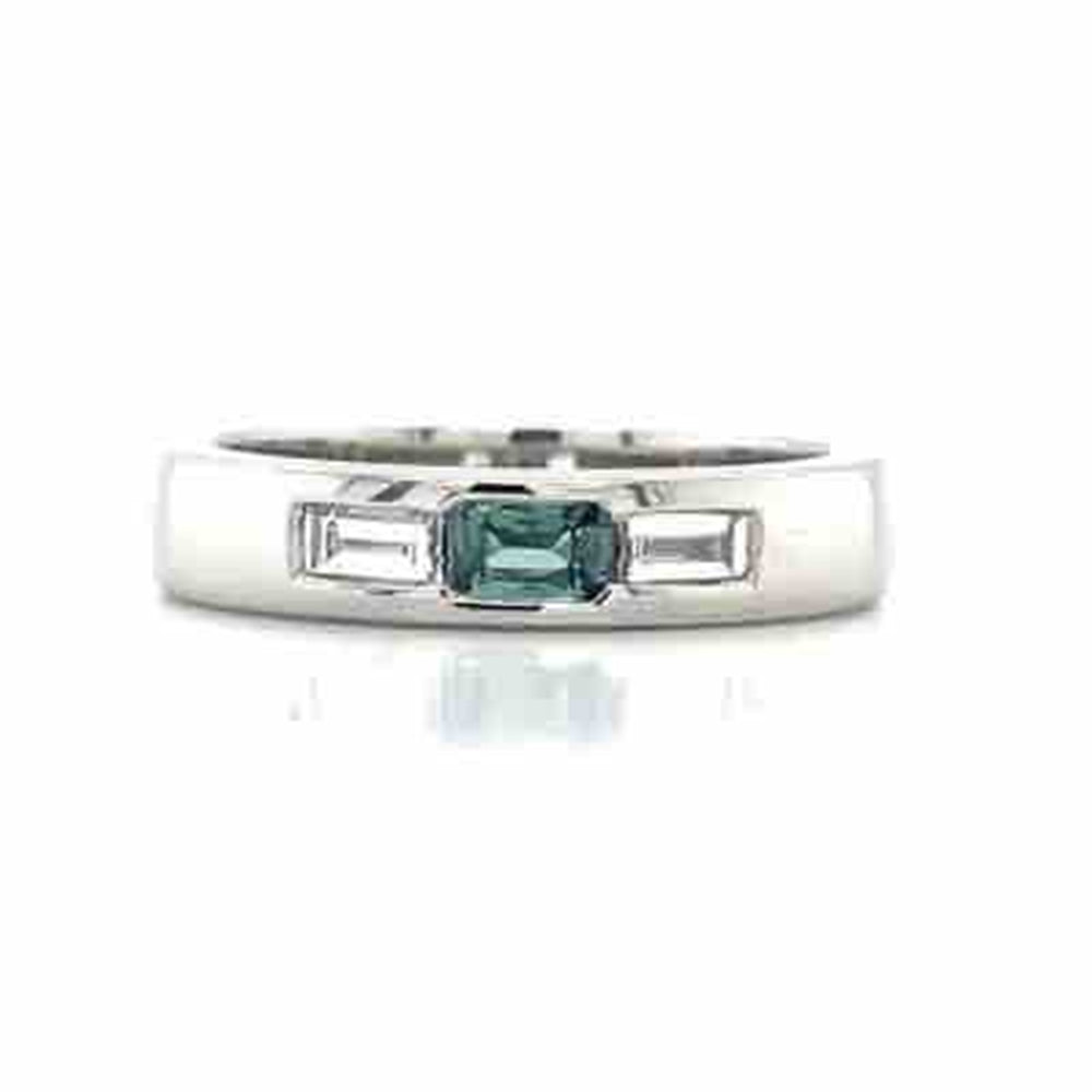 Platinum EC Alexandrite & Diamonds Ring