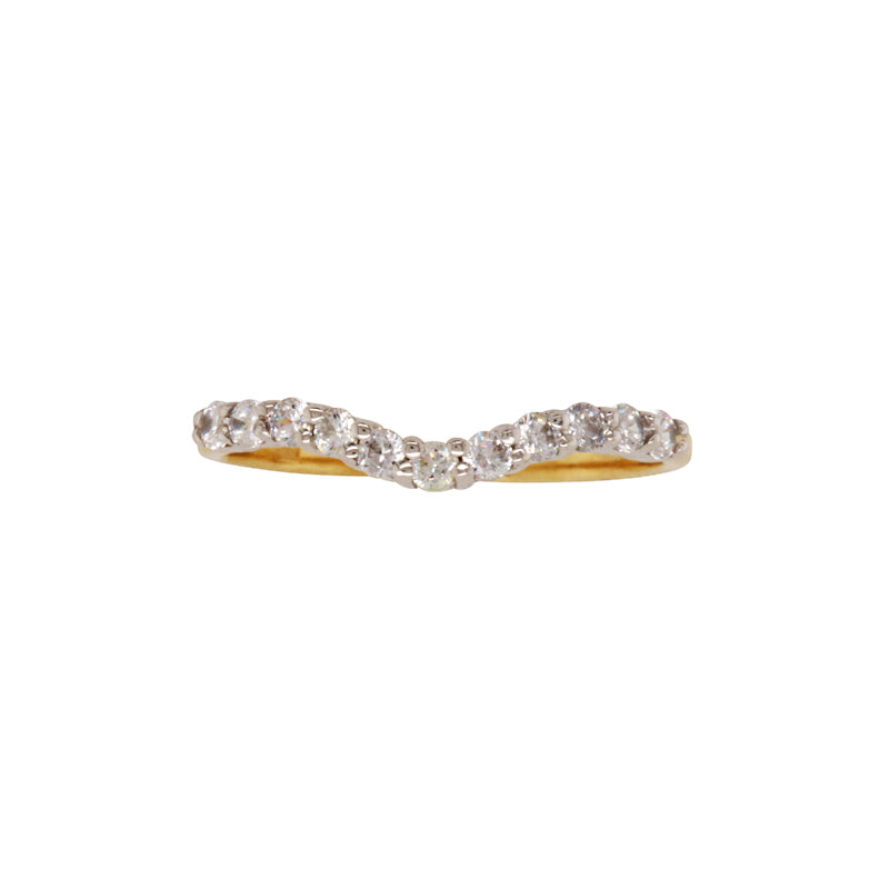 9k B/Tne 11x0.03ct GH I1 Diamonds Ring