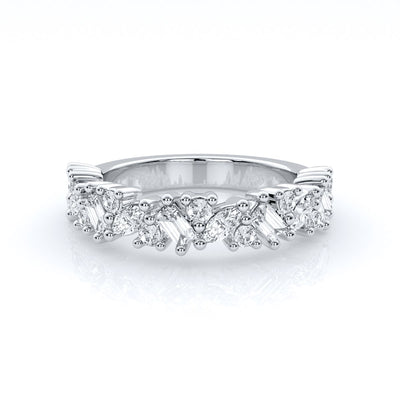 9k White Gold Lab Grown Diamond Ring