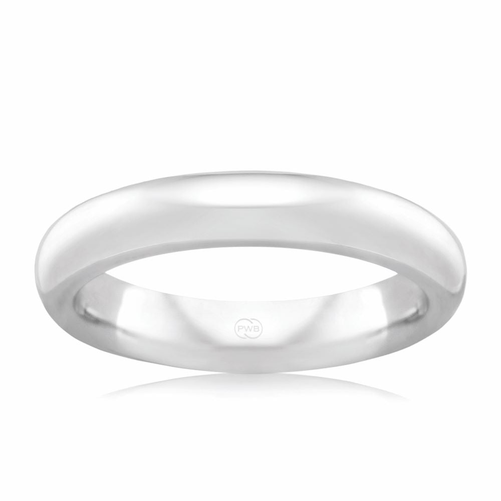 "Bellini"9K White Gold Wedding Ring