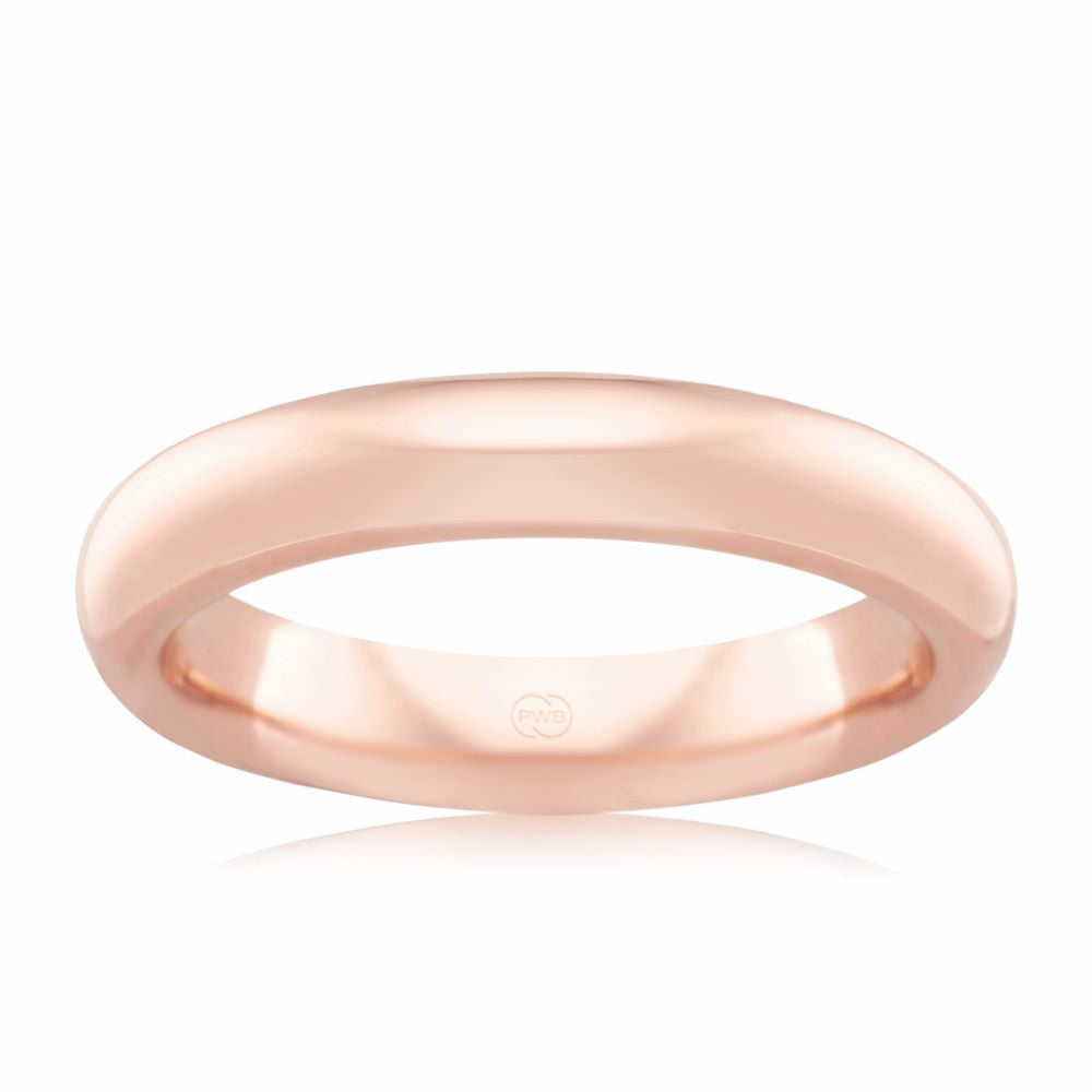 "Bellini" 9K Pink Gold Wedding Ring