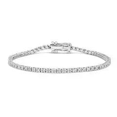 9k White Gold 2.00ct D/F VVS/VS Lab Grown Diamond Tennis Bracelet