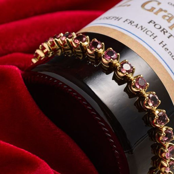 18k Yellow Gold 17.79ct Pink Tourmalines Bracelet