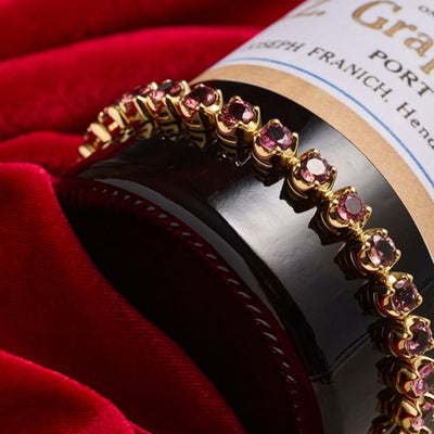 18k Yellow Gold 17.79ct Pink Tourmalines Bracelet