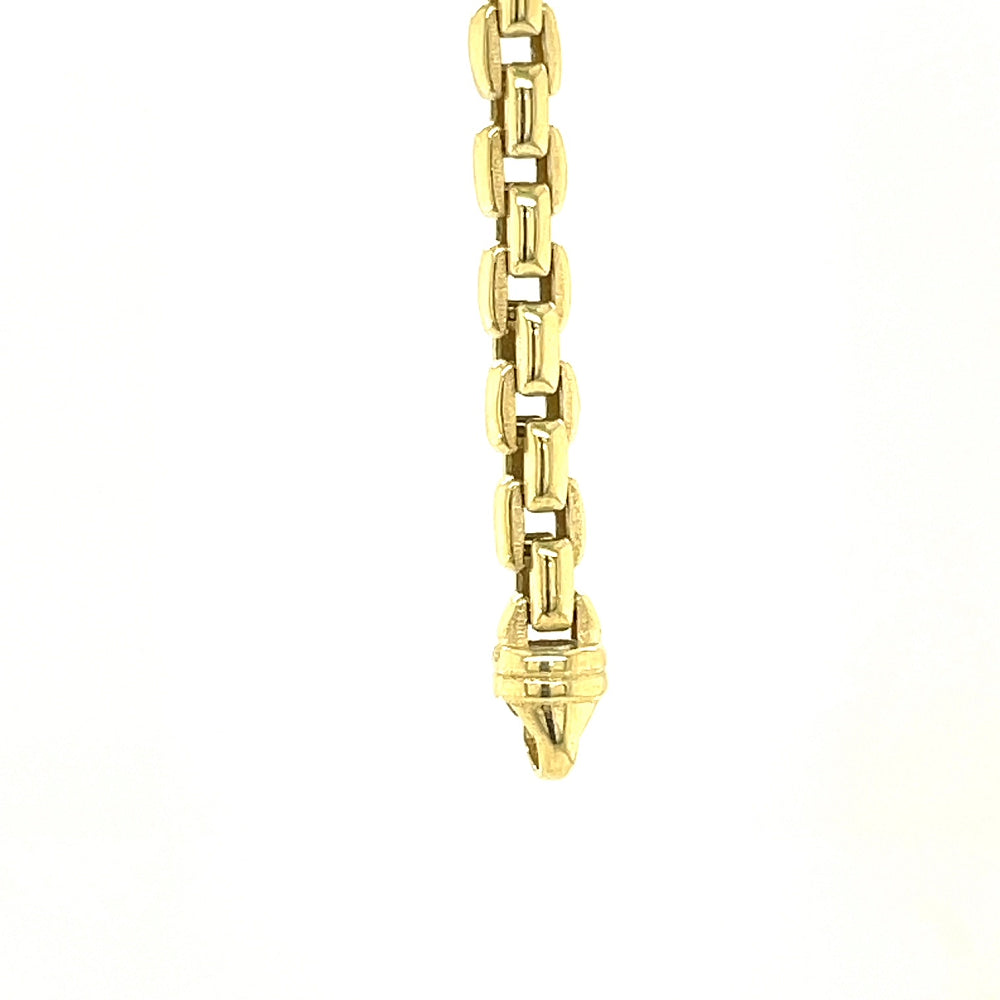9kYellow Gold 3.8mm Box Style Link Bracelet