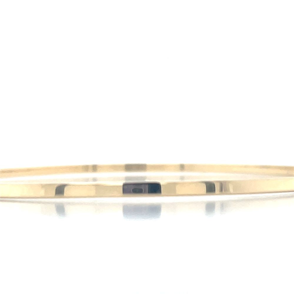 9K Yellow Gold 2.2mm Square Bangle