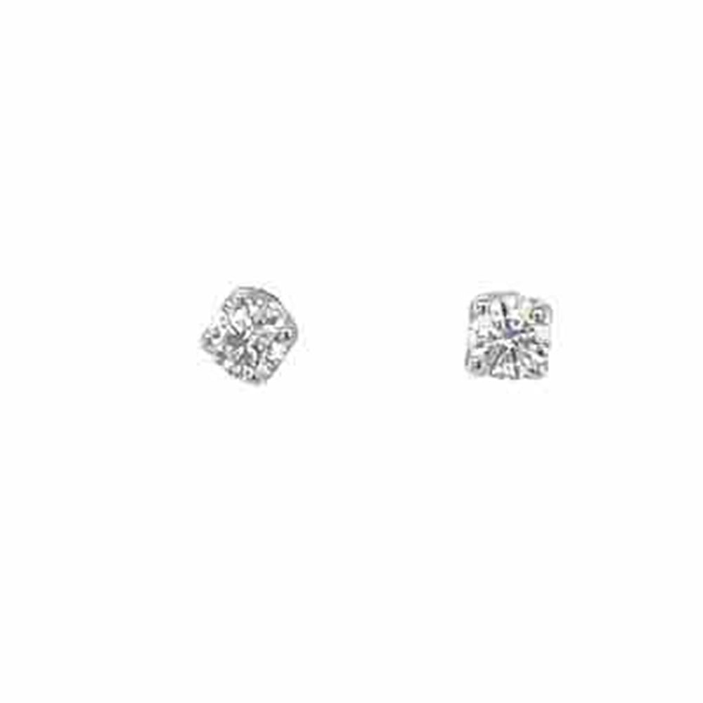 9K White Gold 2=0.27ct Lab Grown Diamond Stud Earrings