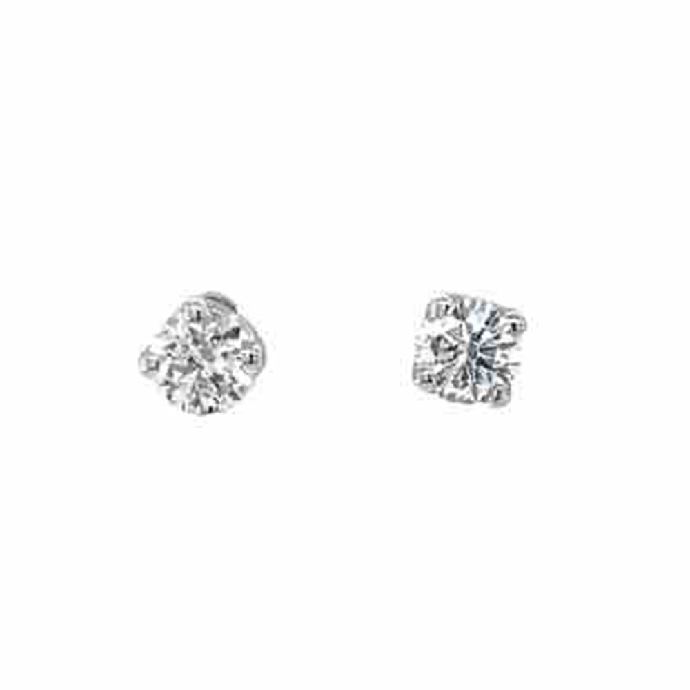 9K White Gold 2=0.55ct Lab Grown Diamond Stud Earrings