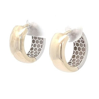 9K Bi/Tne Huggie Earrings