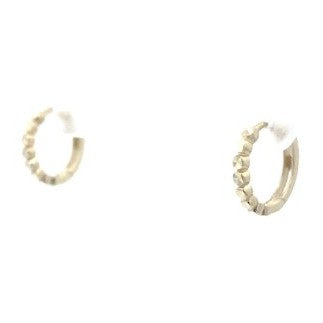 9K Yellow Gold Huggie Earrings