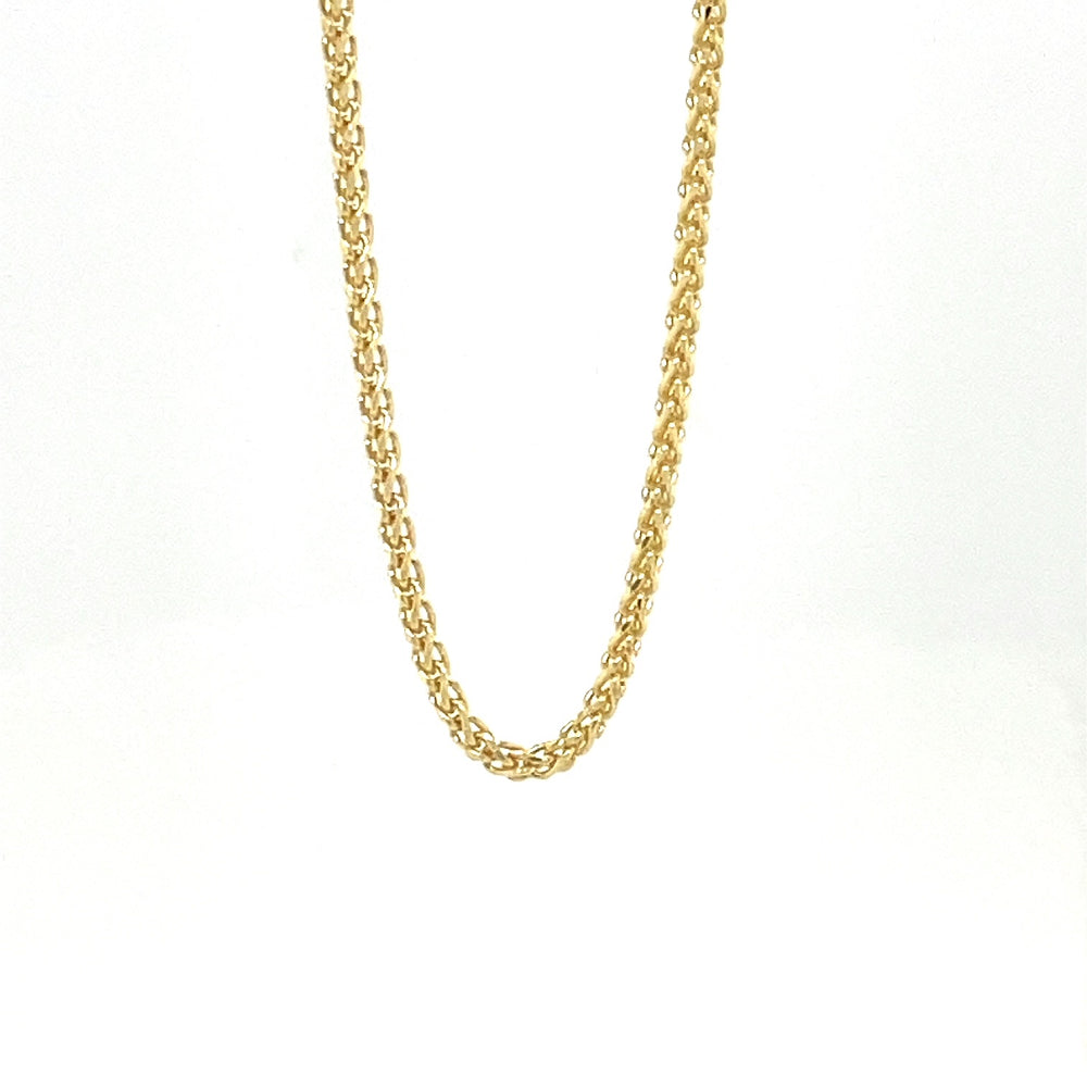 9k Yellow Gold DC Foxtail 1.5mm Chain