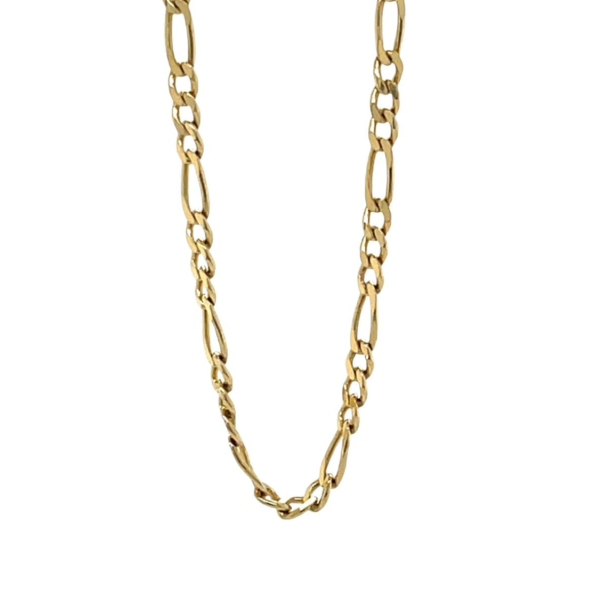 9K Yellow Gold 1/3 Figaro Chain
