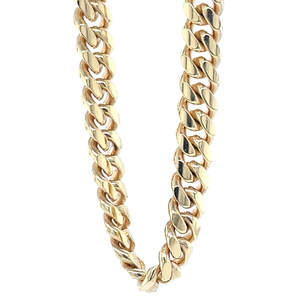 9k Yellow Gold 180 Gauge Cuban Chain