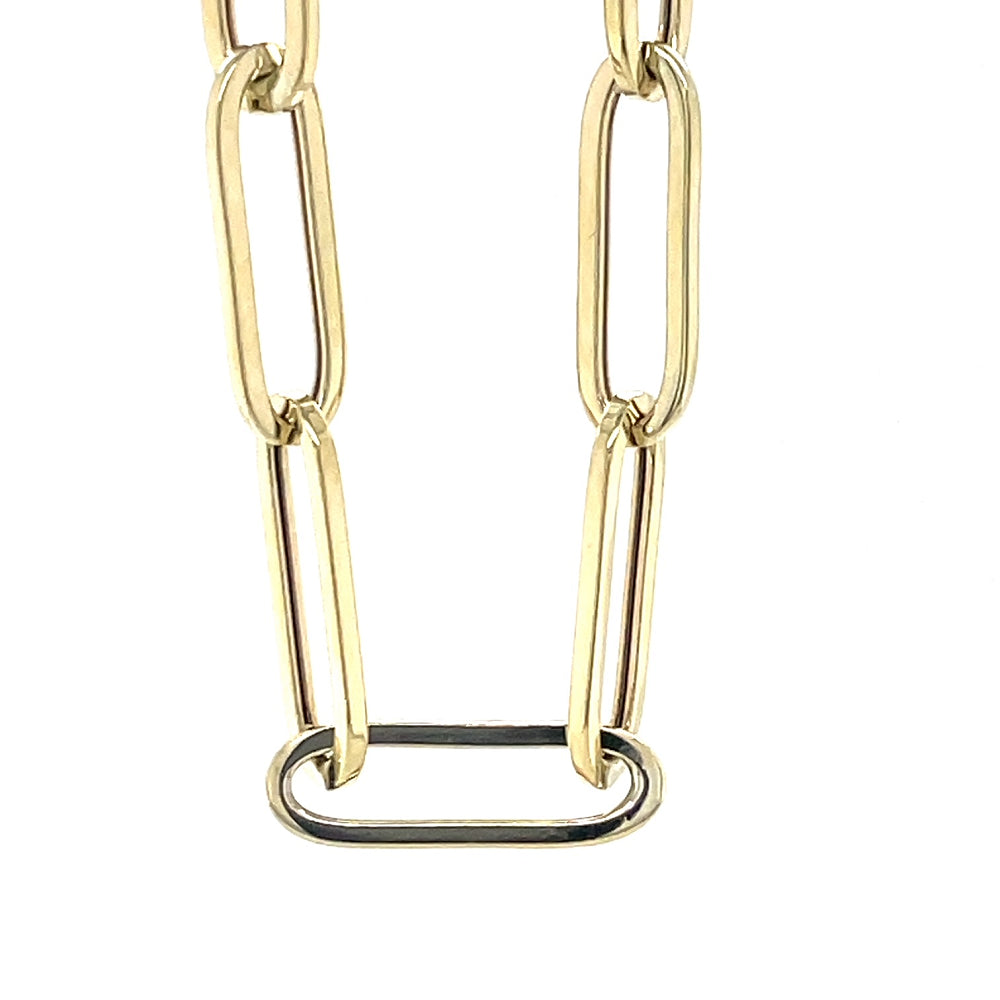 9k Yellow Gold Paperlink Necklace
