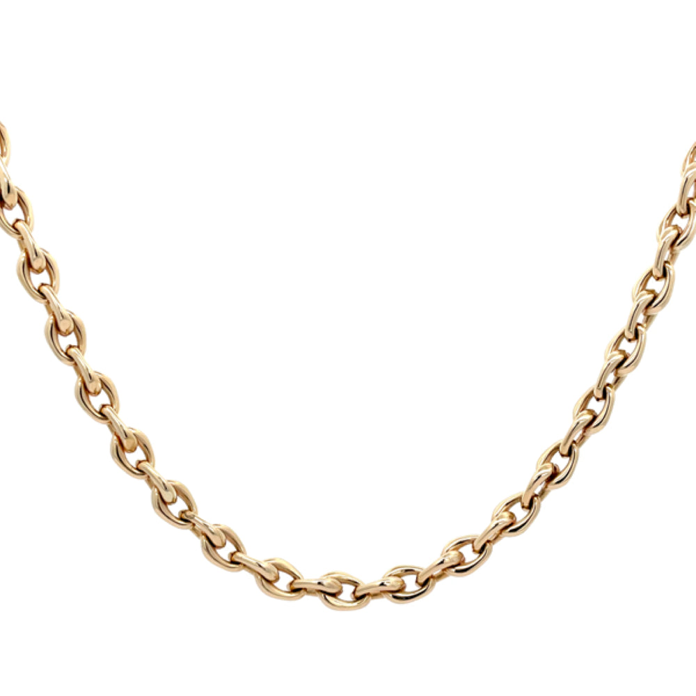 9K Yellow Gold Oval Link Chain