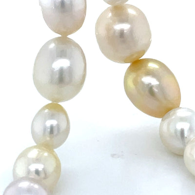Autore Long Strand White & Gold South Seas Pearls