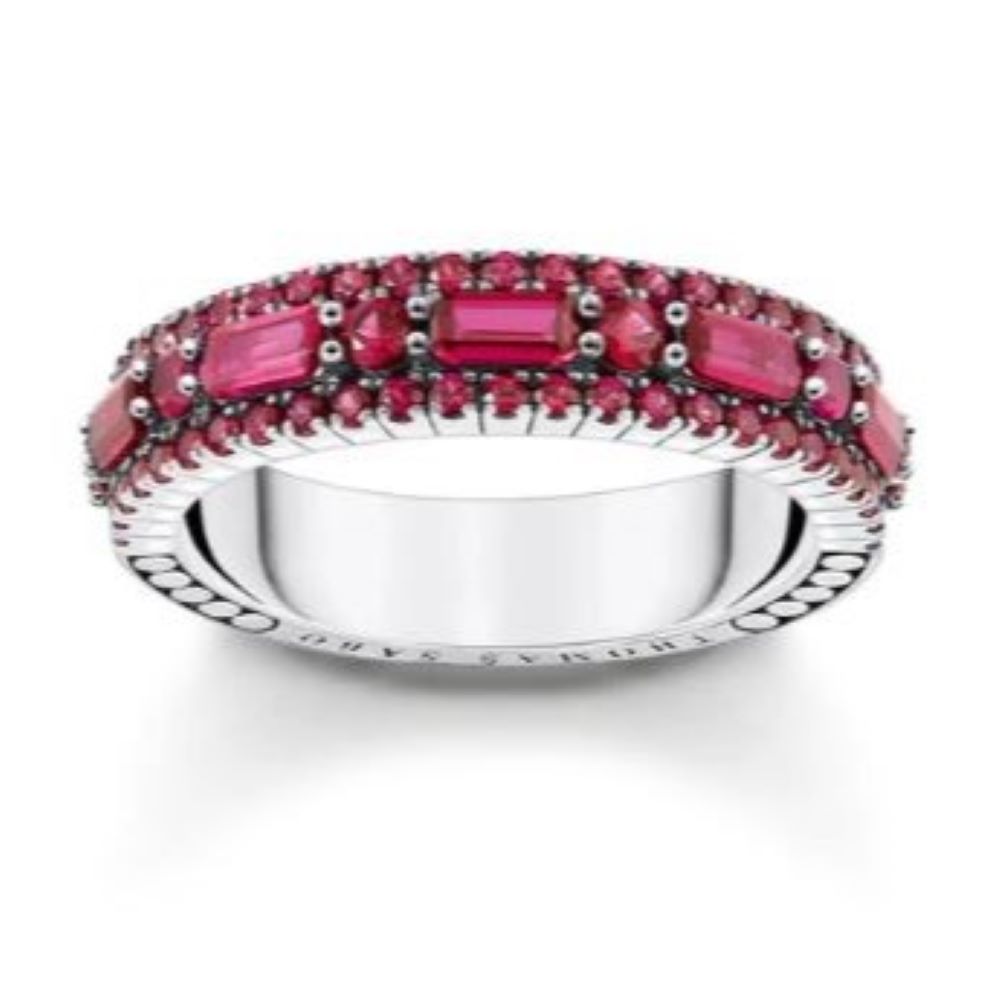 THOMAS SABO REBEL GLAM RED CZ RING