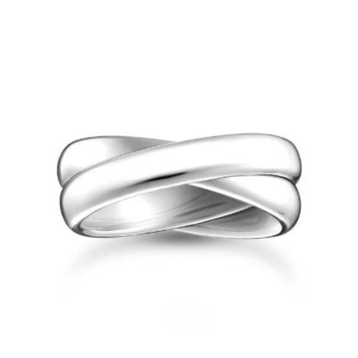 THOMAS SABO REBEL INTERLOCKING DUO RINGS