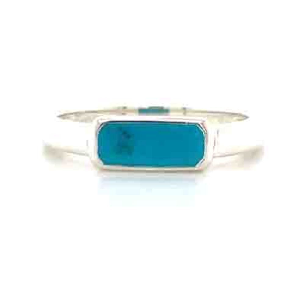 Stg Silver Turquoise Ring