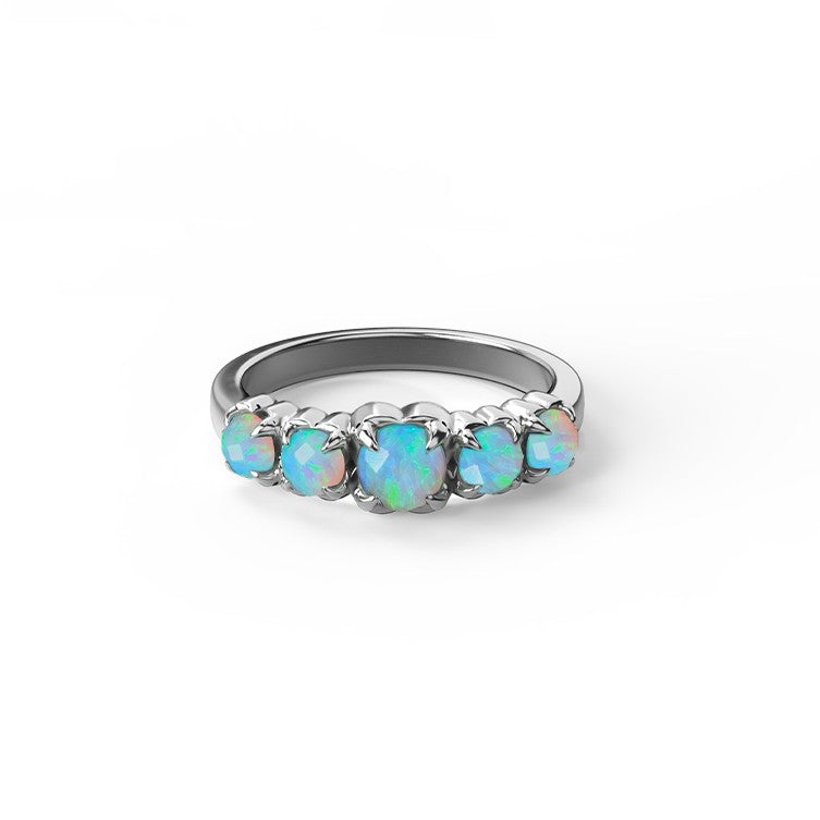 Stolen Girlfriends Club Halo Cluster Ring Opal