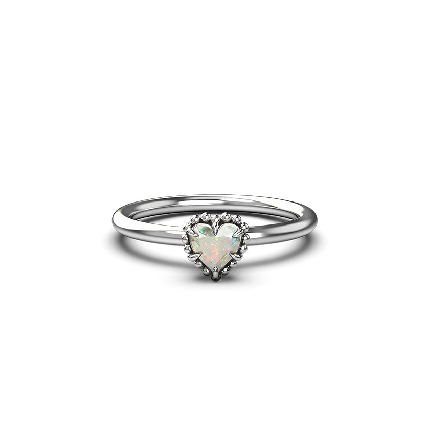 Stolen Girlfriends Club Dahlia's Heart Ring Opal